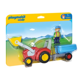 Playmobil 6964 1.2.3 Tractor with Trailer 123 รถแทรกเตอร์พร้อมรถพ่วง