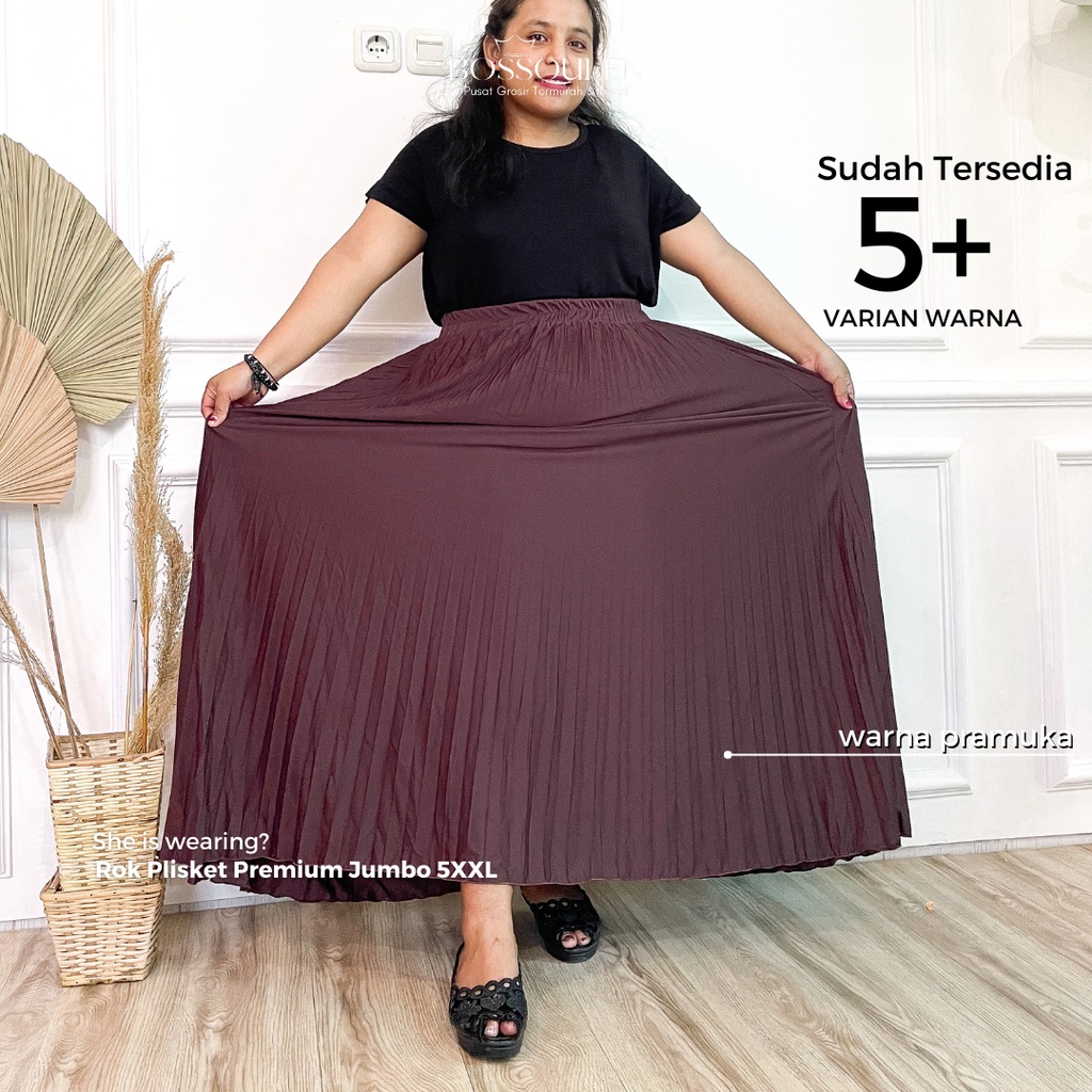 กระโปรงจีบ JUMBO สําหรับผู้หญิง [SUPER JUMBO] Size 5XXL/BB Skirt 100KG