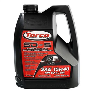 Torco SD-5 น้ำมันเครื่องดีเซล (Super Heavy Duty 100% Synthetic Diesel Oil) 15w40