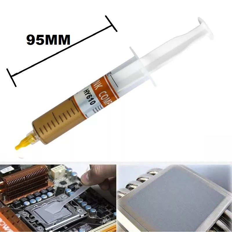 HY610/YJG300 กระบอกฉีดไขมันความร้อนสีทอง 30g