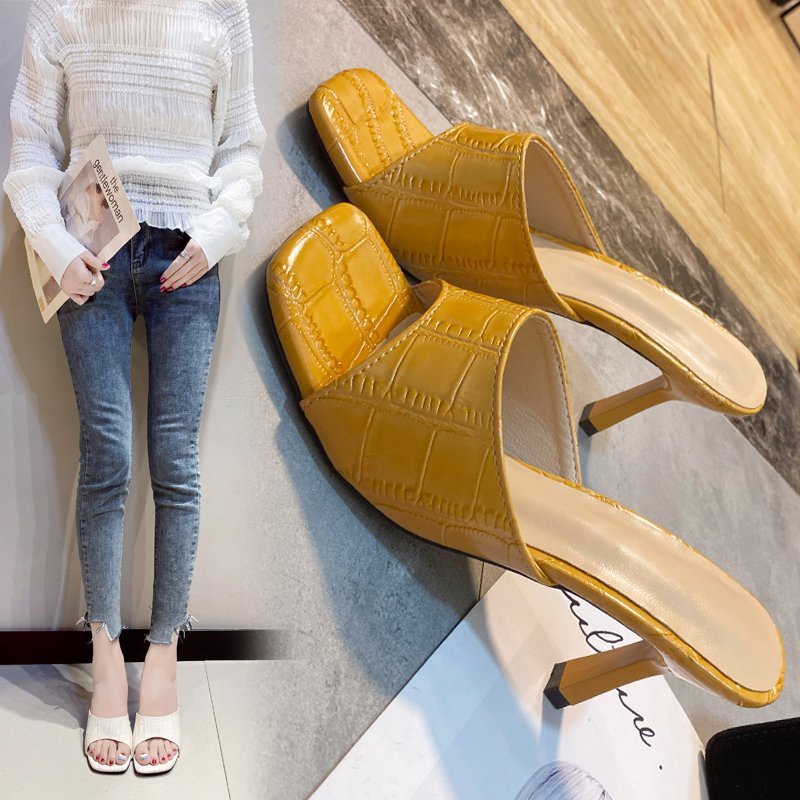 Strawking Fish Mouth Stiletto Heels