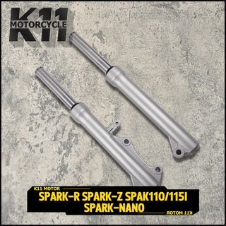 โช๊คหน้า รุ่น spark-r spark-z spak110/115i spark-nano กระบอกโช๊ค + แกนโช๊ค โช๊คหน้า สปาร์ค โช้คหน้า สินค้าใช้ดี