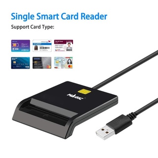 Portable USB 2.0 Smart Card Reader DNIE ATM CAC IC ID Bank Card SIM Card Cloner Connector for Windows Linux.