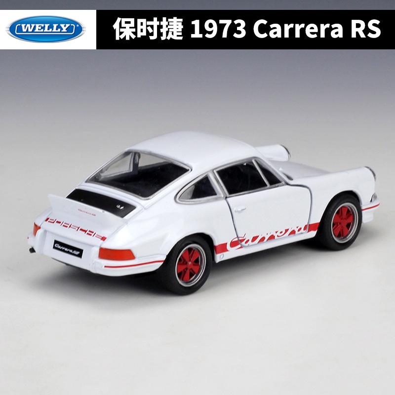 WELLY 136 1973 Porsche Carrera RS Alloy Car Model Machine Simulation