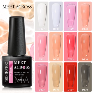 MTSSII MEET ACROSS 12 สี ยาทาเล็บเจล UV LED โปร่งแสง 7ml