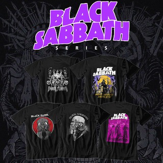 เสื้อยืด SABBATH SERIES สีดํา / เสื้อยืดวงดนตรี / เสื้อยืดเพลงร็อค โลหะ / คุณภาพดีที่สุด