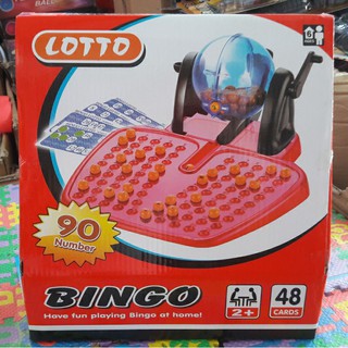 ของเล่น Bingo-Lotto-(90-ball-bingo)-เกมบิงโกพร้อมตัวหมุน-ของเล่นผ่อนคลายสมอง