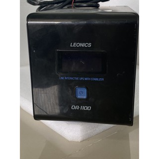 UPS (เครื่องสำรองไฟ) LEONICS OA1100 1100va/605w **เครื่องมือสอง** พร้อมแบตเตอรี่ใหม่ สินค้าพร้อมใช้งาน