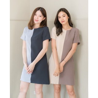 CRAYONBRAND - ชุดเดรส รุ่น Twotone half dress