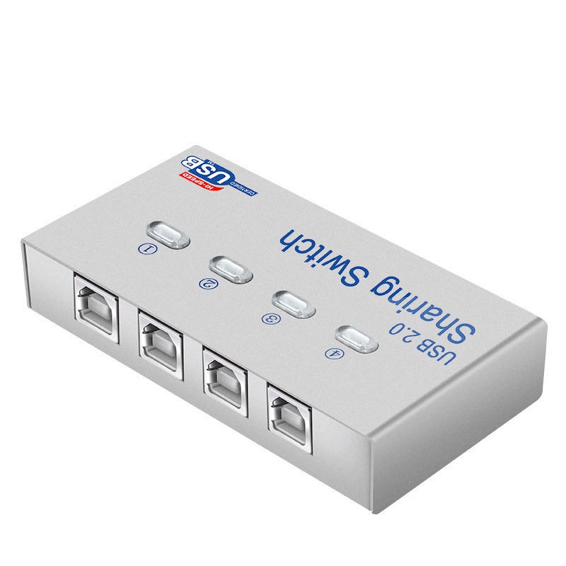 4Port USB 2.0 Auto Sharing Switch Hub สำหรับเครื่องปริ้นเตอร์เครื่อง