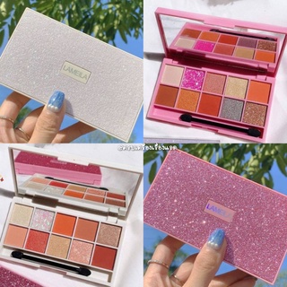 อายแชโดว์ พาเลททาตา​ Lameila​ Eyeshadow 10 สี เนื้อแมท ชิ​มเมอร์​ กลิตเตอร์ สีสวย ติดทนนาน กันน้ำ