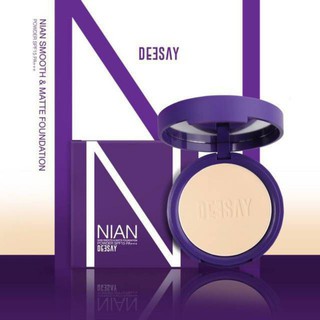 แป้งเนียน แป้งจุ๋ย รุ่นใหม่ Deesay Nian Smooth&amp;Math Foundation Powder SPF15 PA+++