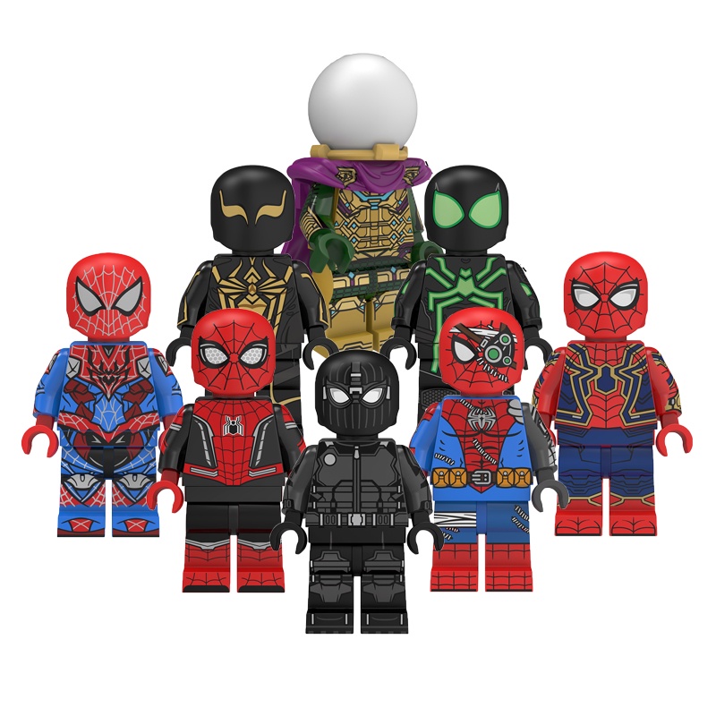 Spiderman Super Heroes Far From Home Building Blocks ชุดของเล่นสําหรับของขวัญเด็ก