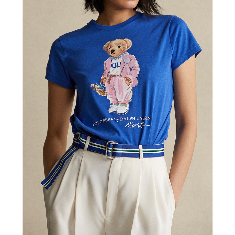 เสื้อยืด Polo Bear Ralph Lauren สำหรับผู้ชายและผู้หญิง