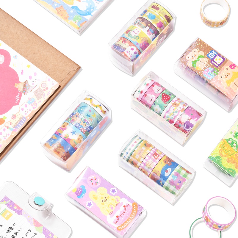 #สติ๊กเกอร์เทป
#เทปการ์ตูน
#Washi
#เทปตกแต่ง
#เครื่องเขียนน่ารัก