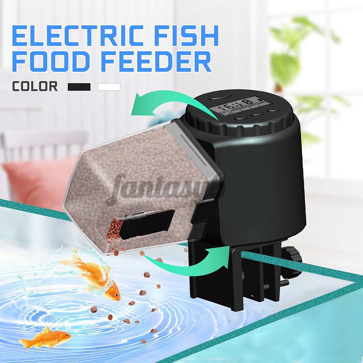 Automatic Auto Digital LCD Fish Food Feeder Timer For Aquarium Tank ...