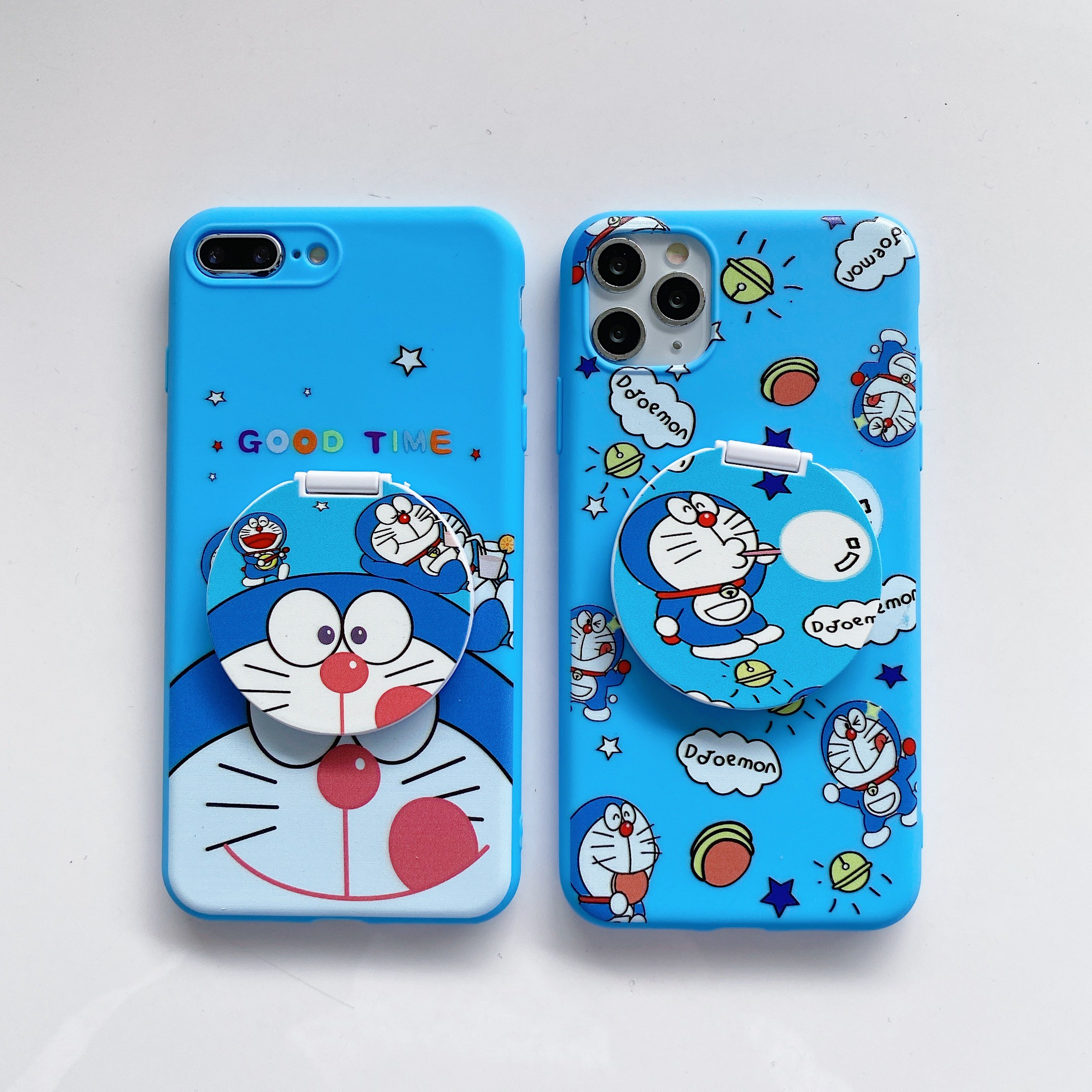 Doraemon เคสโทรศ พท ม อถ อลายโดเรมอนพร อมกระจกส าหร บ Vivo Y 50 Y 30 S 1 P Y 19 Y 17 Y 12 Y 15 Y 11 Z 1 P V 15 S 1 Y 91 Y 93 Y