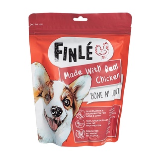 ขนมสุนัข Finle  สันในไก่อบแห้ง ผสม Glucosamine &amp; Chondroitin ขนาด 200g