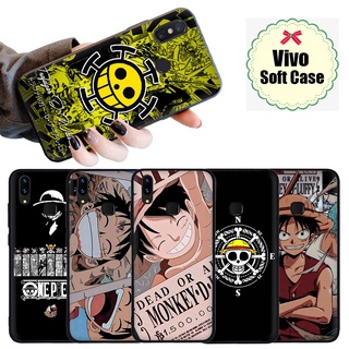 เคสโทรศัพท์มือถือ ซิลิโคนนุ่ม ลายลูฟี่ วันพีซ สําหรับ วีโว่ Y11 Y11S Y20S Y12 Y15 Y19 Y20 Y30 Y50 Y5S T7EE26