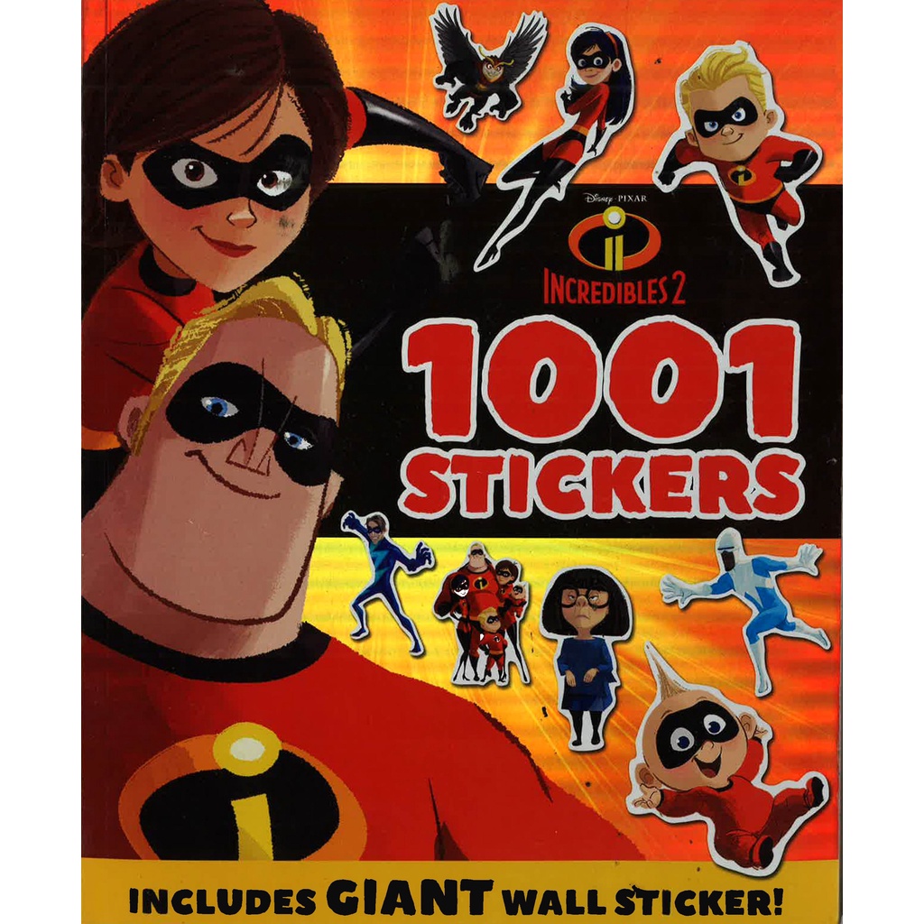 BBW หนังสือ *1001 Stickers Disney: Disney Pixar Incredibles 2: 1001 ...