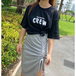 🔥พร้อมส่ง! งานจริง 100% เสื้อยืด สกรีน CREW (584) ADDAll_BKK