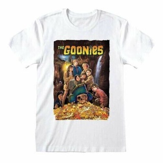 DRG เสื้อยืดผ้าฝ้ายพิมพ์ลายคลาสสิก เสื้อยืด พิมพ์ลาย Herren The Goonies Filmposters