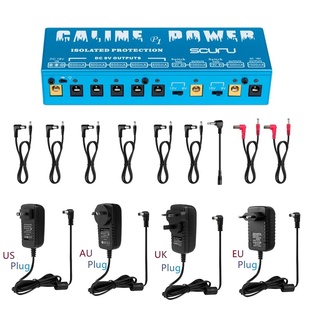 Caline P1 แป้นเหยียบเอฟเฟคกีตาร์ 18V 2A 36W 8 เอาท์พุตแยก การป้องกันอิสระ และการตัดเสียงรบกวน อุปกรณ์เสริม สําหรับกีตาร์