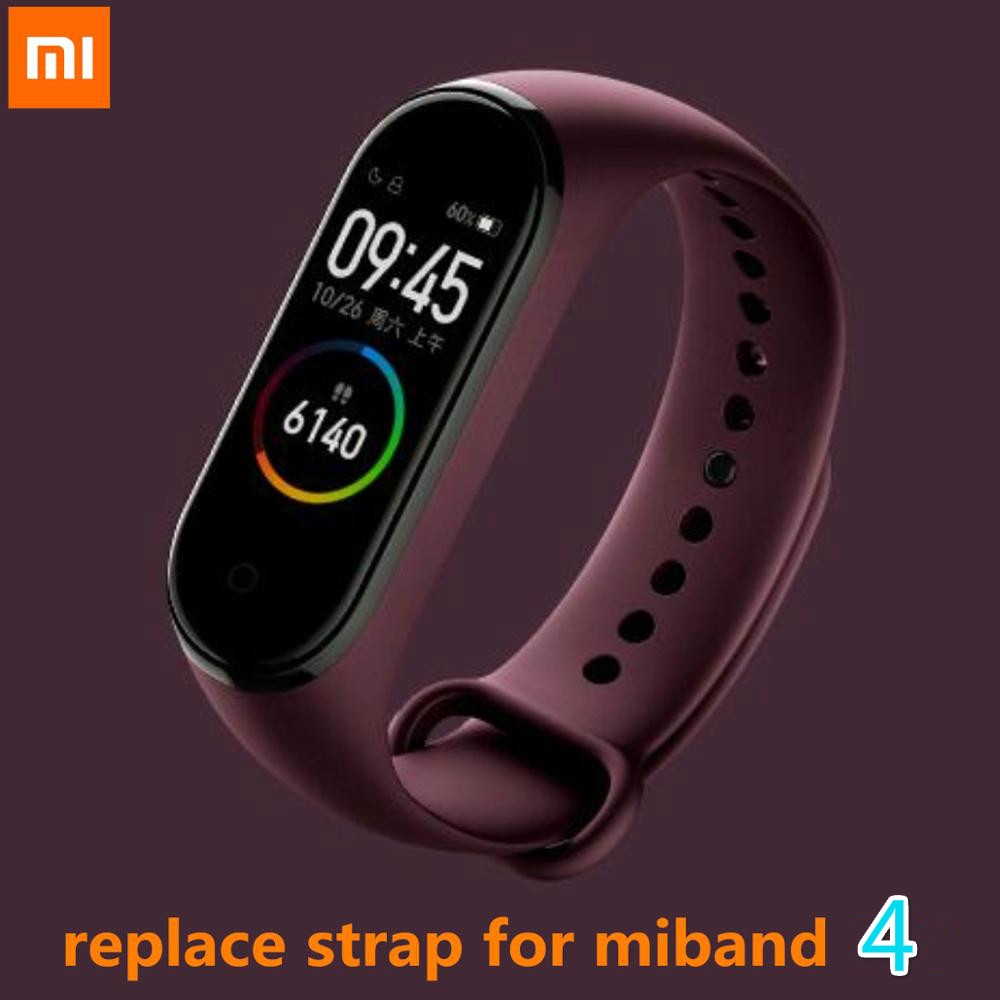 สร้อยข้อมือ Xiaomi สําหรับ Miband 4 /5/6/7/NFC สายคล้องคอซิลิโคนสําหรับ Mi Band 4/5/6/7 Accessorie