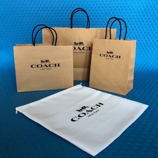 Coach Gift Bag / ถุงกระดาษ / กระเป๋าช้อปปิ้ง / ขนาดเล็ก / ขนาดใหญ่