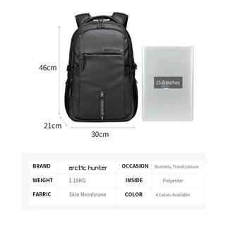 Arctic Hunterรุ่น B00388 Waterproof Laptop Backpack กระเป๋าเป้ 50cm*17cm*31 กันน้ำโน๊ตบุ๊ค 15.6นิ้ว