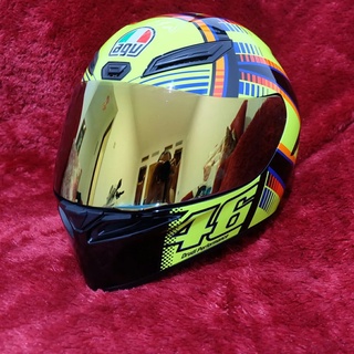 ลดราคา หมวกกันน็อคกระจก AGV K3SV K1 และ K5 - สีทอง และสีน้ําเงิน - ใสที่สุด