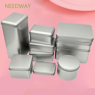 Needway กล่องโลหะสีเงินสําหรับใส่เหรียญกุญแจเครื่องประดับสีเงิน