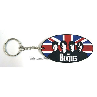 THE BEATLES พวงกุญแจ ยาง พรีเมี่ยม เดอะบีเทิลส์ อีโม ร็อค เมทัล  พร้อมส่ง BTL227