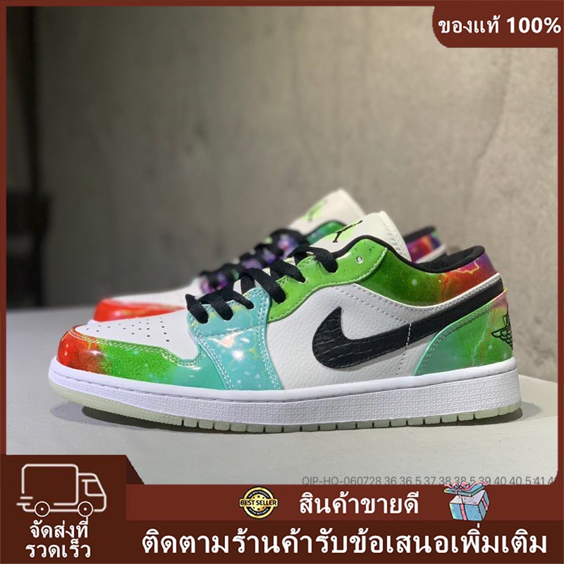 ของแท้ 100 Nike Air Jordan 1 Low รองเท้าลำลองระบายอากาศได้ รองเท้ากีฬา