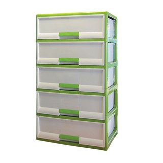 ตู้ลิ้นชัก 5 ชั้น ลายหวาย รุ่น 1013M5 ERO 5-layer chest of drawers with rattan pattern, model 1013M5