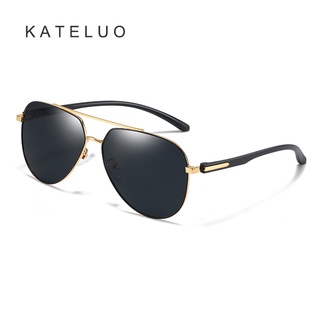 [พร้อมกล่อง] Kateluo 58157 แว่นตากันแดด เลนส์โพลาไรซ์ UV400 สําหรับผู้ชาย เหมาะกับการขับขี่ เล่นกีฬา ตั้งแคมป์