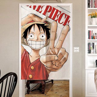 ผ้าม่าน ONE PIECE Luffy ม่าน ม่านห้องครัว ผ้าม่าน ห้องนอน ผ้าม่านสั้น ม่านญี่ปุ่น (ฟรีรางม่าน)💥