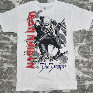 HH เสื้อวง IRONMAIDEN the Trooper ลิขสิทธิ์ 2020 เสื้อยืดผ้าฝ้าย