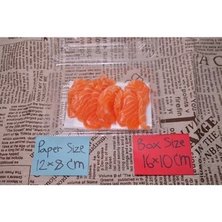 ถูกและดี12*8cm แผ่นดูดซับน้ำอาหาร แผ่นดูดซับน้ำอาหารสด ปลา แผ่นรอง ซับน้ำปลา