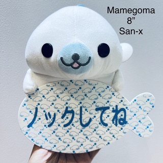 #ตุ๊กตา #แมวน้ำ #มาเมโกมะ #Mamegoma #San-x #นุ่มๆ #ขนาด8” #หายาก #Rare #item #มีเม็ดถ่วง #แผ่นป้ายระบุว่า Knock on me