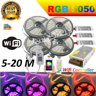 ไฟแต่งห้อง Led  Wifi ControllerI RGB 5050 5-20เมตร ( กันน้ำ 💯%)  P65