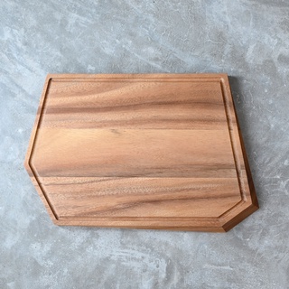 CHABATREE EDGE CUTTING BOARD L WITH GROOVE ACACIA (CU139-SL)