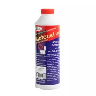 Bactocel น้ำยาย่อยสลายท่อตัน ขจัดกลิ่นในท่อระบายน้ำ ขนาด 300 ซีซี (น้ำเงิน) x 1 ขวด