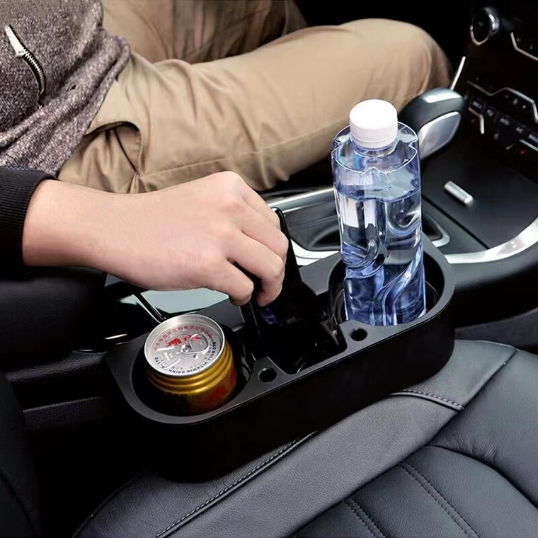 กล่องวางแก้วน้ำ ที่วางแก้วในรถ กล่องใส่ของอเนกประสงค์ อุปกรณภายในรถยนต์ - รูปที่ 3