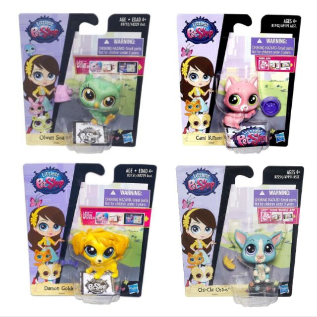 Littlest Pet Shop Get The Pets Single Pack Olwen Soares, Cami Kitson, Damon Golden, Chi-Chi Ostos LP