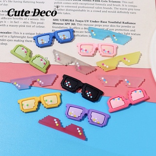 【 Cute Deco 】แว่นกันแดด ลายการ์ตูนน่ารัก (13 แบบ) แว่นกันแดด สีฟ้า / แว่นกันแดดสีม่วง - เสน่ห์สีทึบ ปุ่ม Crocs / Jibbitz น่ารัก รองเท้า Croc DIY / วัสดุเรซิน เสน่ห์ สําหรับ DIY