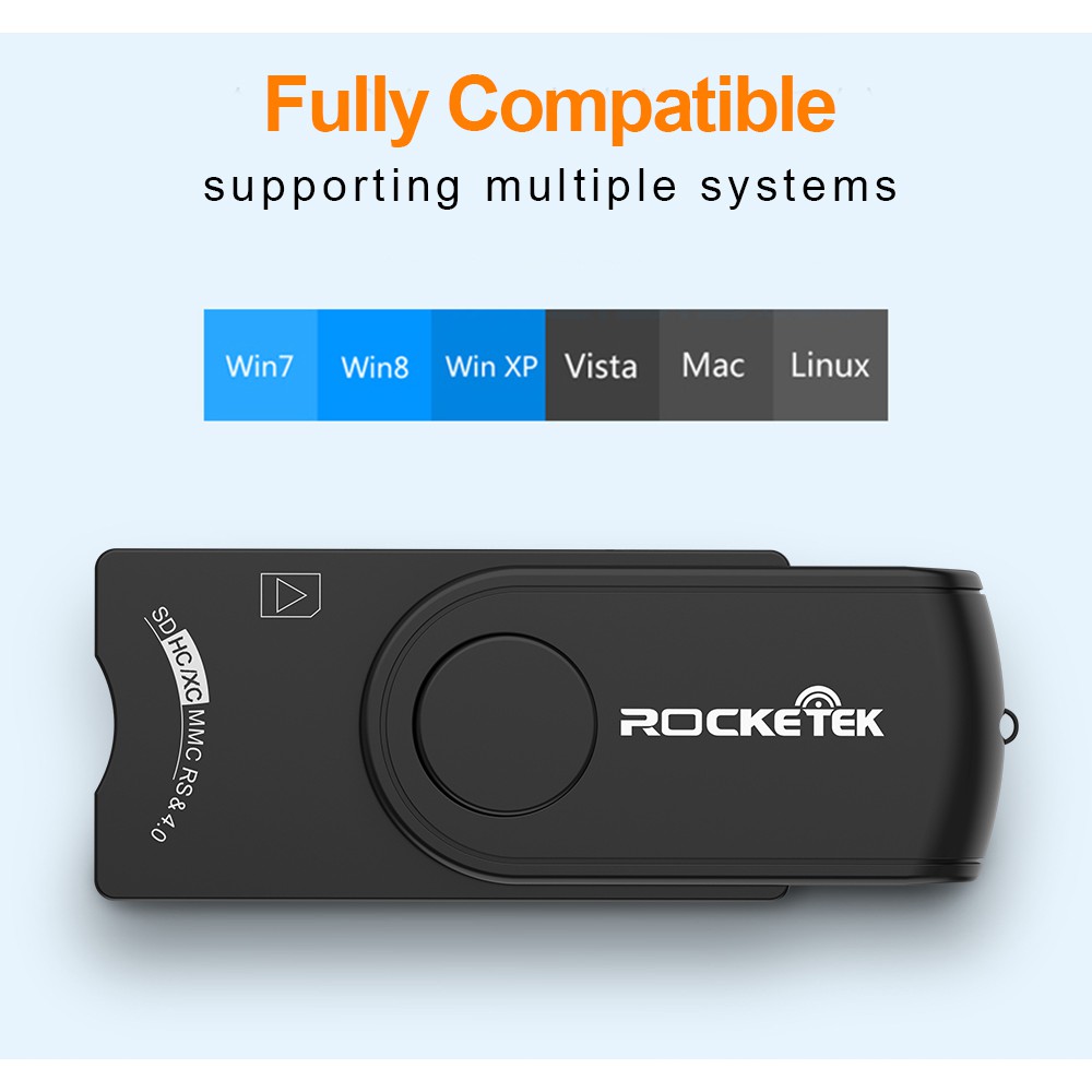Rocketek USB 2.0 เครื่องอ่านการ์ดหน่วยความจำอะแดปเตอร์ OTG Cardreader ...