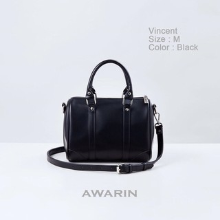 AWARINN ลดทันที 65.- ใส่โค้ด Code: AWRSP65 Vincent size M(Black) กระเป๋าสะพาย สไตล์มินิมอล สายเกาหลี