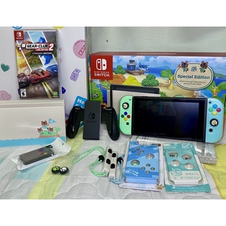 Nintendo Switch Animal Crossing มือ 2 ใส่เคสตลอด ติดฟิล์มเรียบร้อย✨