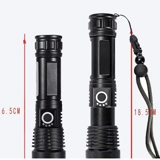 LED ไฟฉายแรงสูง ไฟฉายซูม 5โหมด XML T9 58000w สว่างมาก แข็งแรง ทนทาน ชาร์จไฟ มี 5 รุ่น